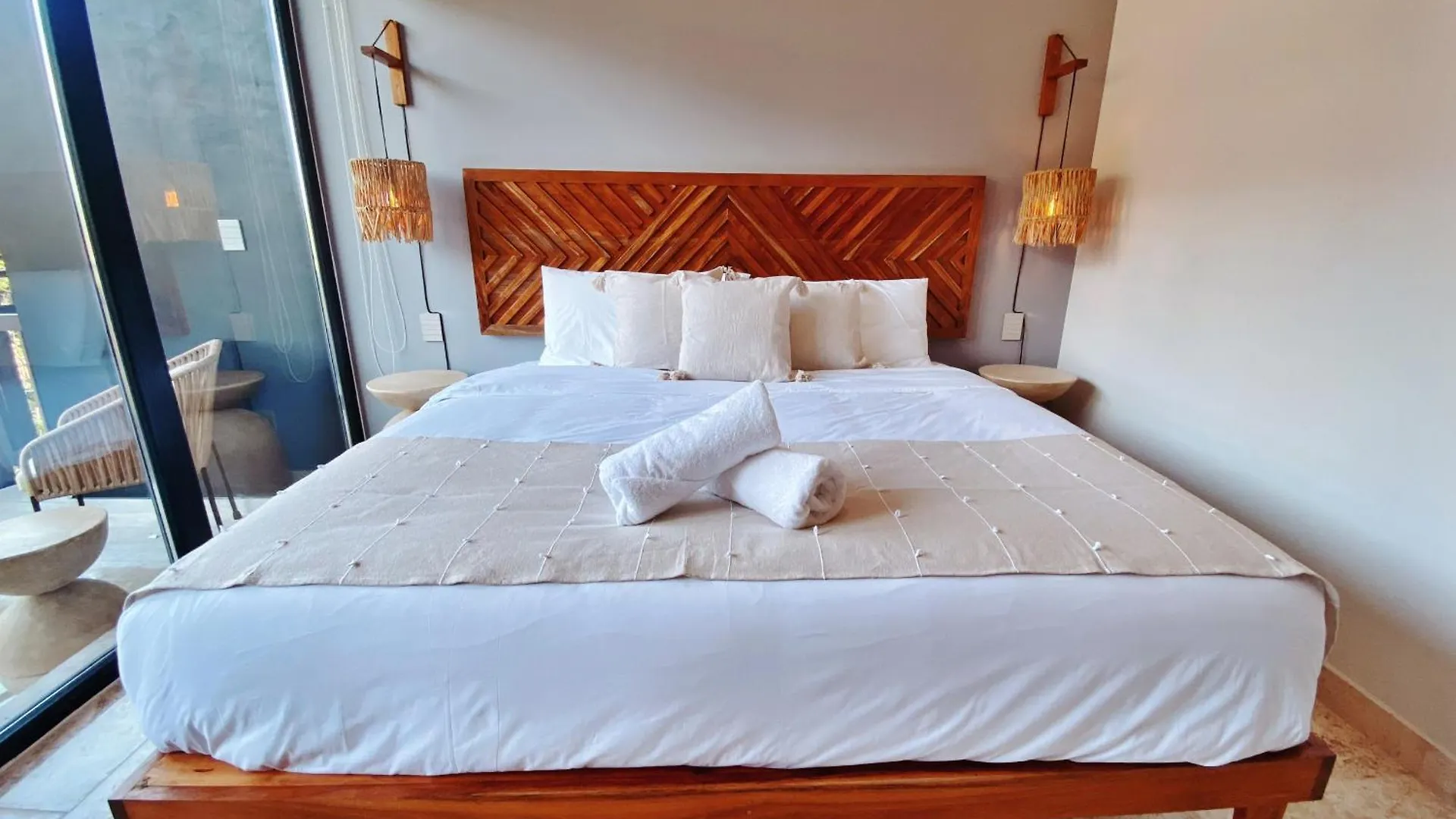 דירה טולום 1-Bd Apt With Ocean View Rooftop Pool